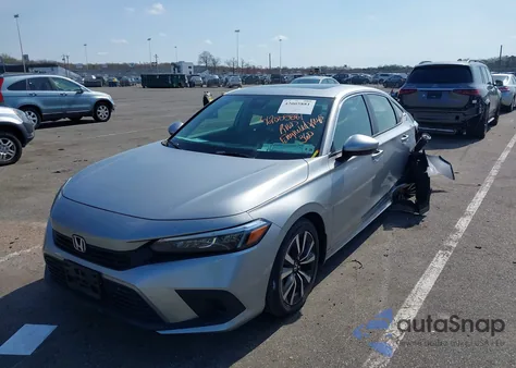 2022 Honda Civic Ex из США, поврежденный, VIN JHMFE1F73NX001663